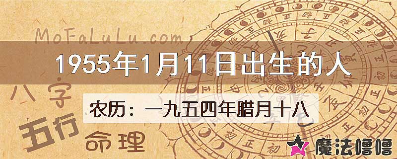 1955年1月11日出生的八字怎么样？