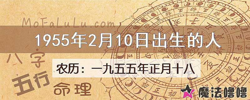 1955年2月10日出生的八字怎么样？