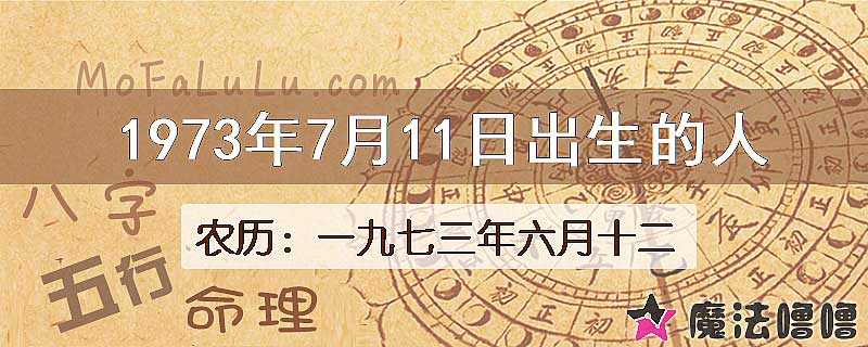 1973年7月11日出生的八字怎么样？