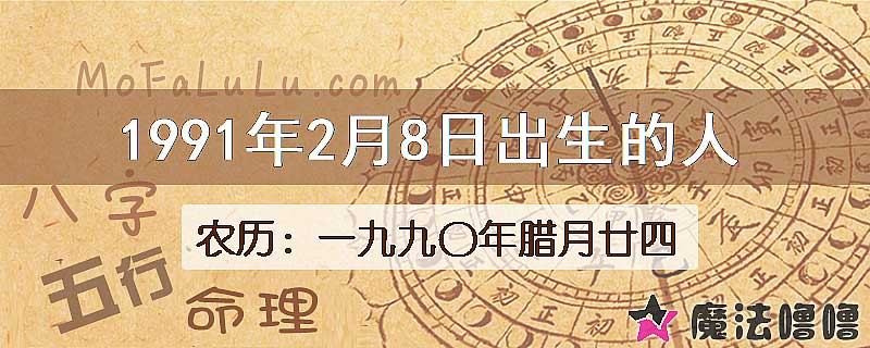 1991年2月8日出生的人