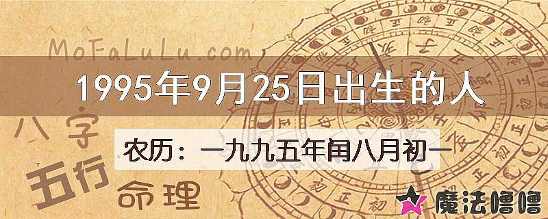 1995年9月25日出生的八字怎么样？