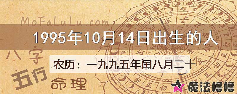 1995年10月14日出生的八字怎么样？