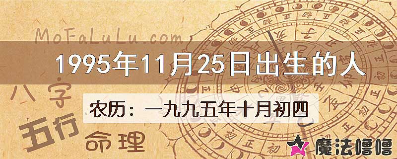 1995年11月25日出生的人