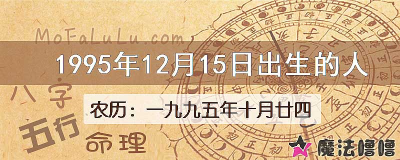 1995年12月15日出生的人