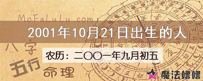 2001年10月21日出生的八字怎么样？