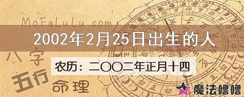 2002年2月25日出生的八字怎么样？