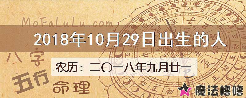 2018年10月29日出生的八字怎么样？