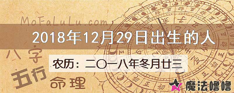 2018年12月29日出生的八字怎么样？