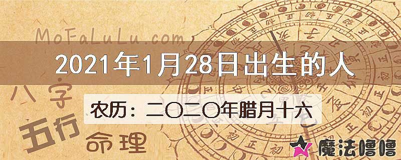 2021年1月28日出生的八字怎么样？