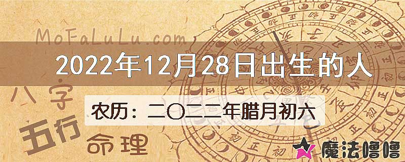 2022年12月28日出生的八字怎么样？