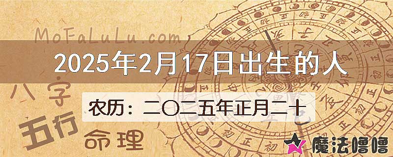 2025年2月17日出生的八字怎么样？